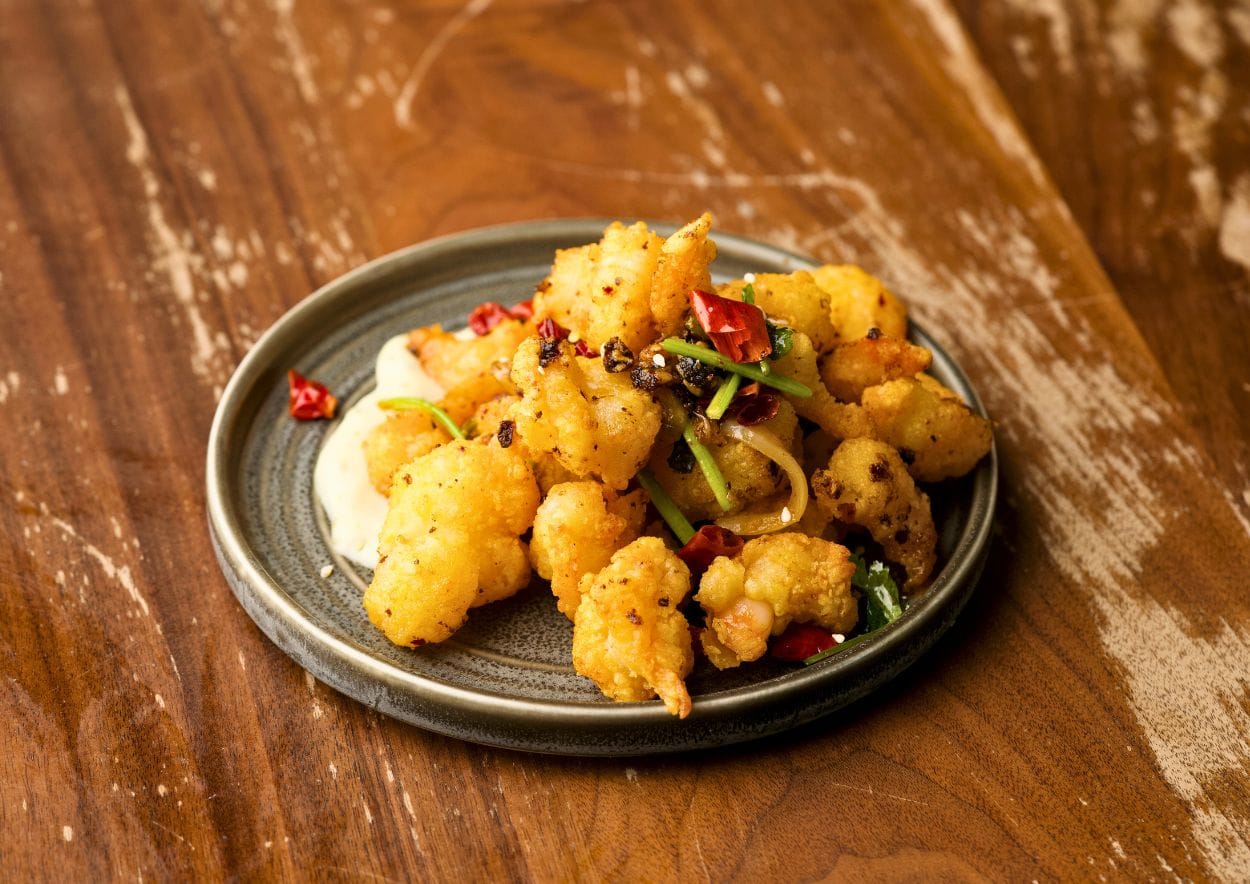 Fried Chili Tiger Prawn w/ Lime Mayo